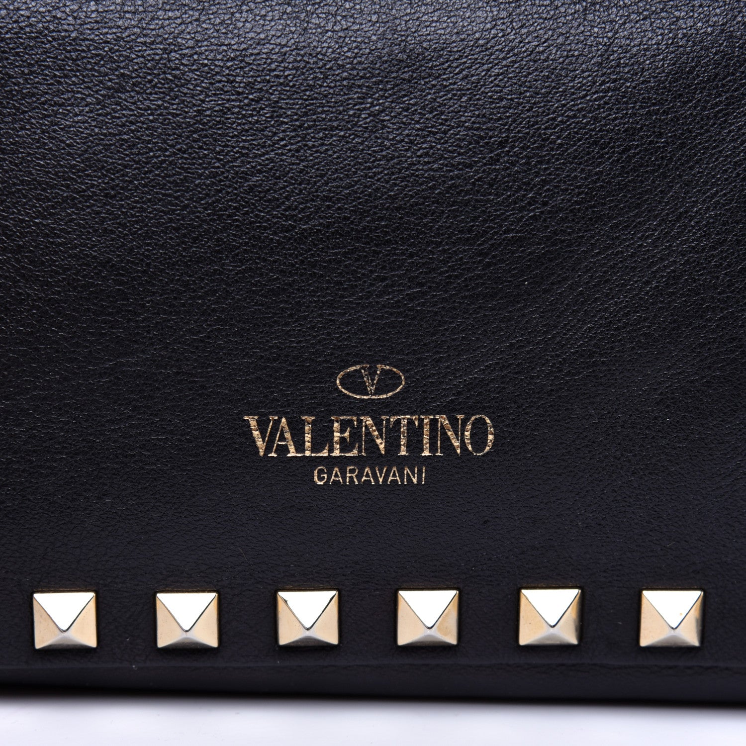 Valentino Garavani Vitello Mini Rockstud Flap Saddle Crossbody Bag Black 10 of 10
