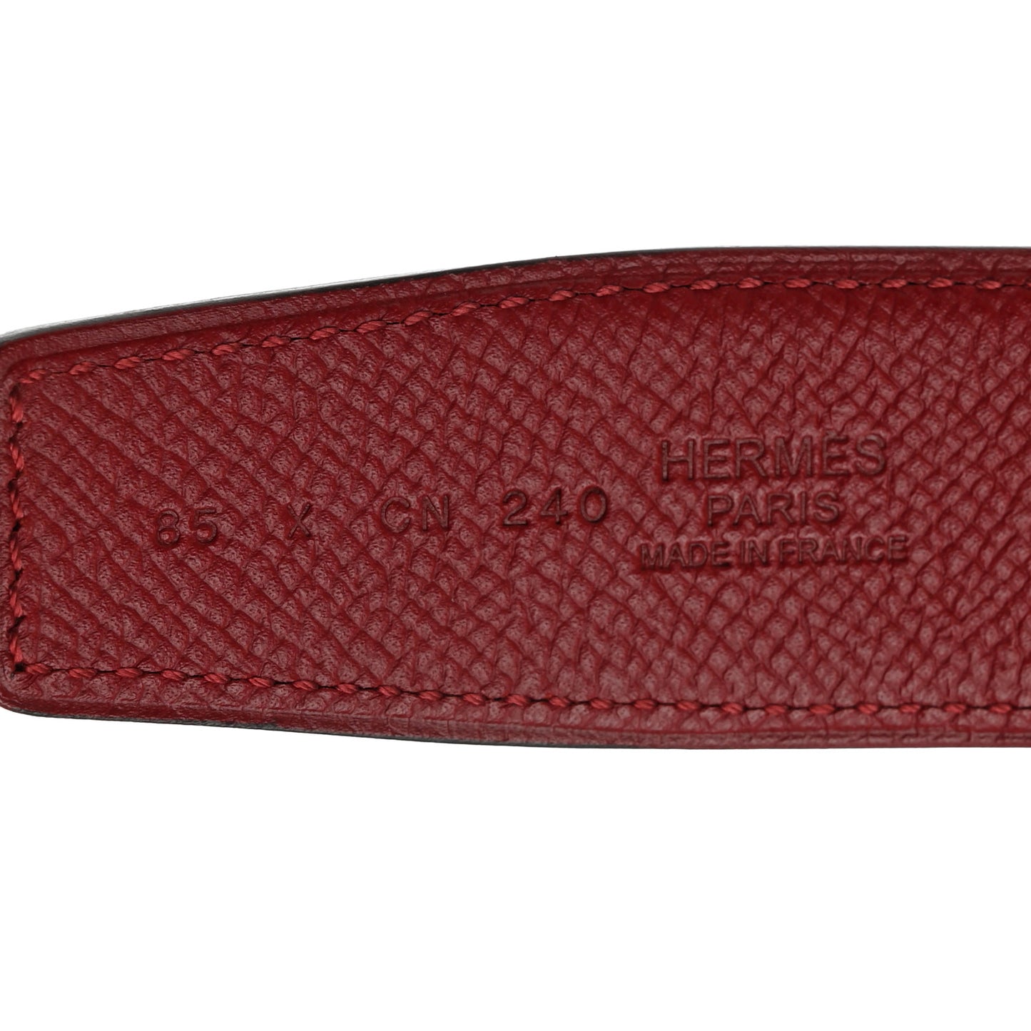 Epsom 24mm Belt 85 Black Rouge Casaque