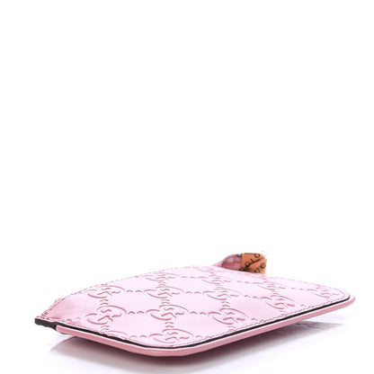 Gucci Guccissima Signature Key Case Carmine Rose 4 of 8
