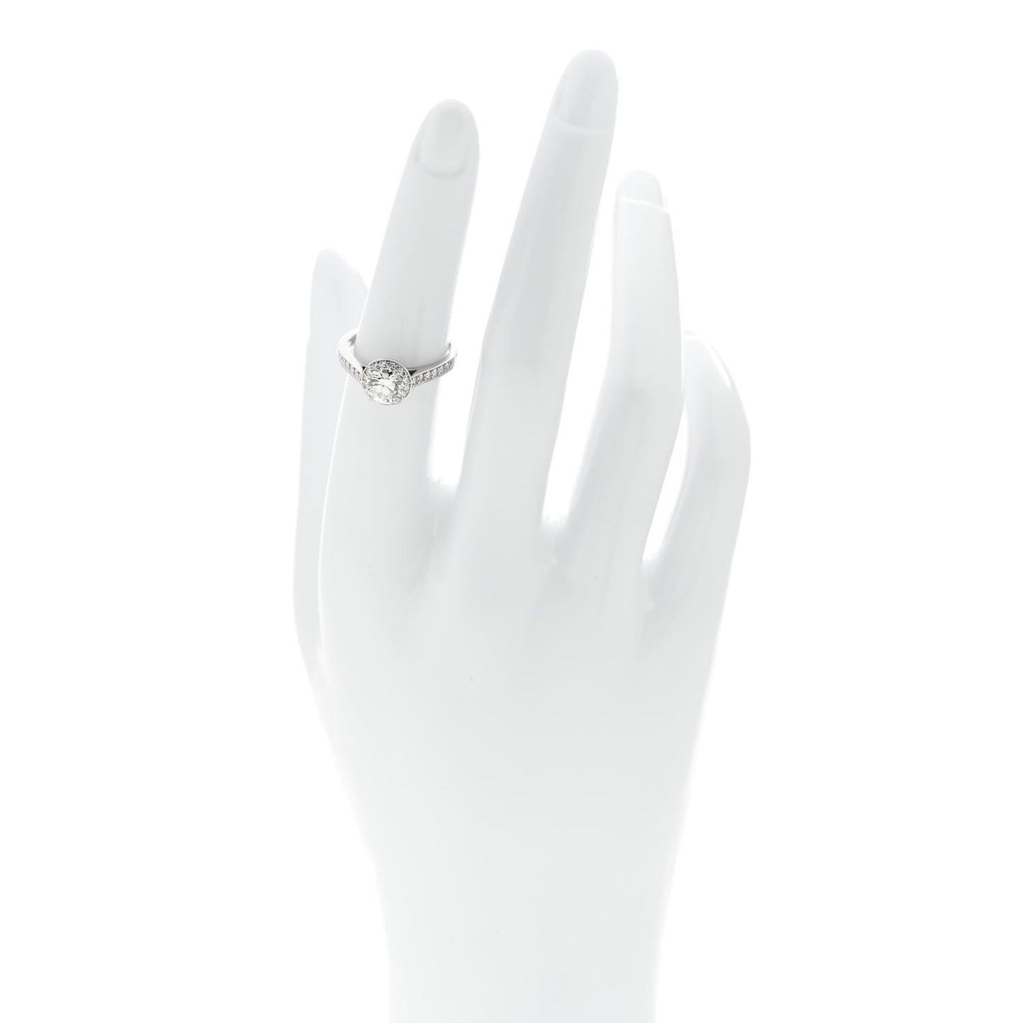 Platinum Diamond .82ct Soleste Round Brilliant Engagement Ring 52 6