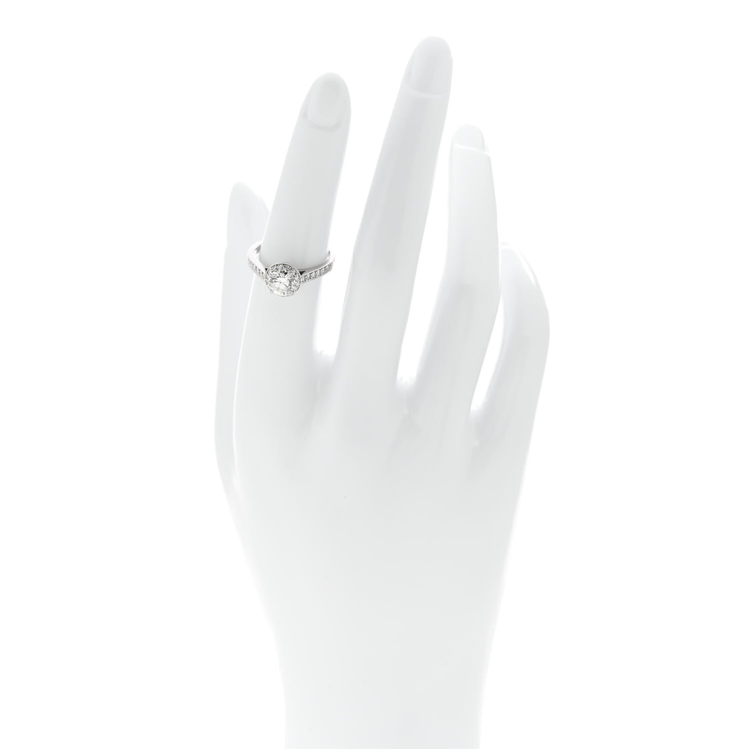 Tiffany Platinum Diamond .82ct Soleste Round Brilliant Engagement Ring 52 6 2 of 7