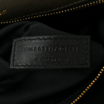 Saint Laurent Grained Lambskin Monogram Medium Niki Chain Satchel Light Musk 7 of 12