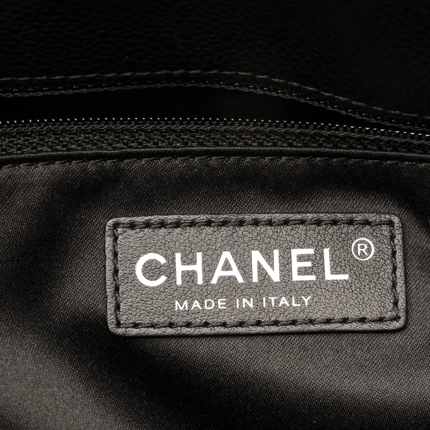 Caviar Quilted Grand Shopping Tote GST Black