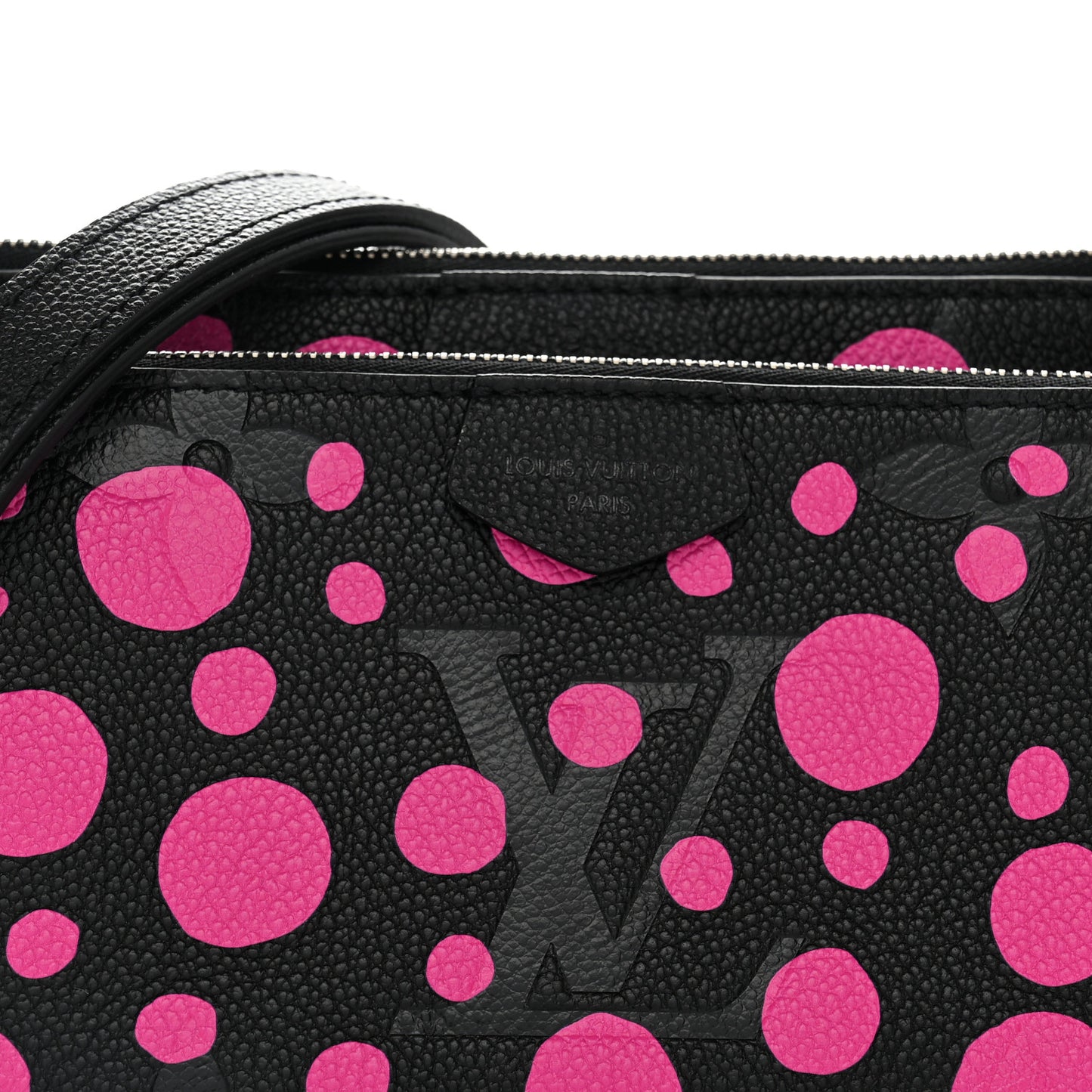 LV X YK Empreinte Multi Pochette Accessories Black Fuchsia