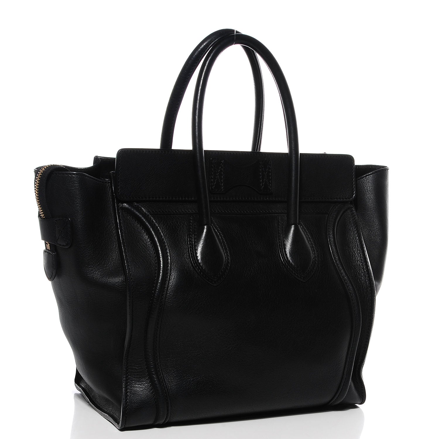 Celine Smooth Calfskin Mini Luggage Black 3 of 8