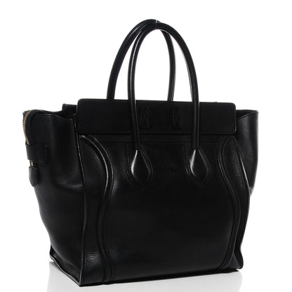 Celine Smooth Calfskin Mini Luggage Black 3 of 8