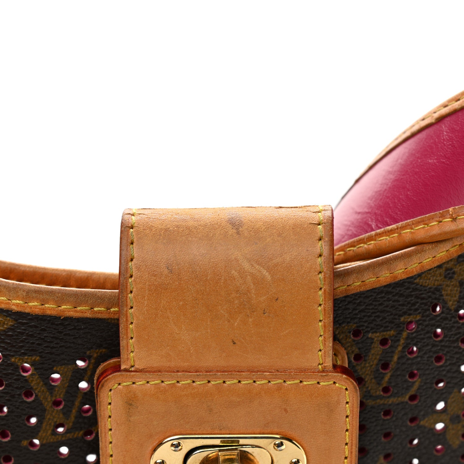 Louis Vuitton Monogram Perforated Musette Fuchsia 12 of 14