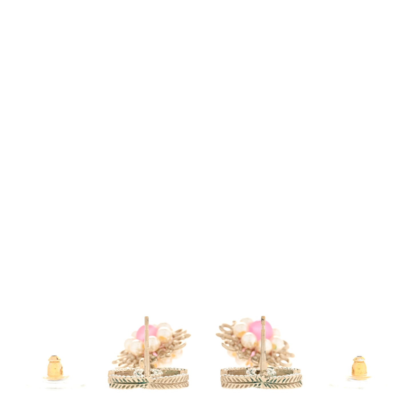 Pearl Resin CC Flower Drop Earrings