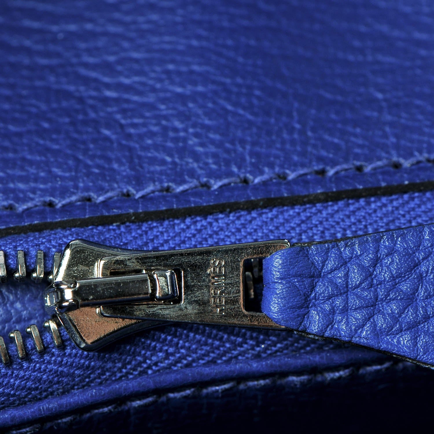 Hermes Togo Birkin 30 Bleu Electrique 17 of 87