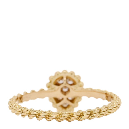 Boucheron 18K Yellow Gold Diamond XS Serpent Boheme Ring 56 7.5 3 of 6