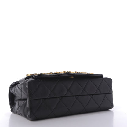 Chanel Calfskin Quilted Enchained Flap Black 4 of 9