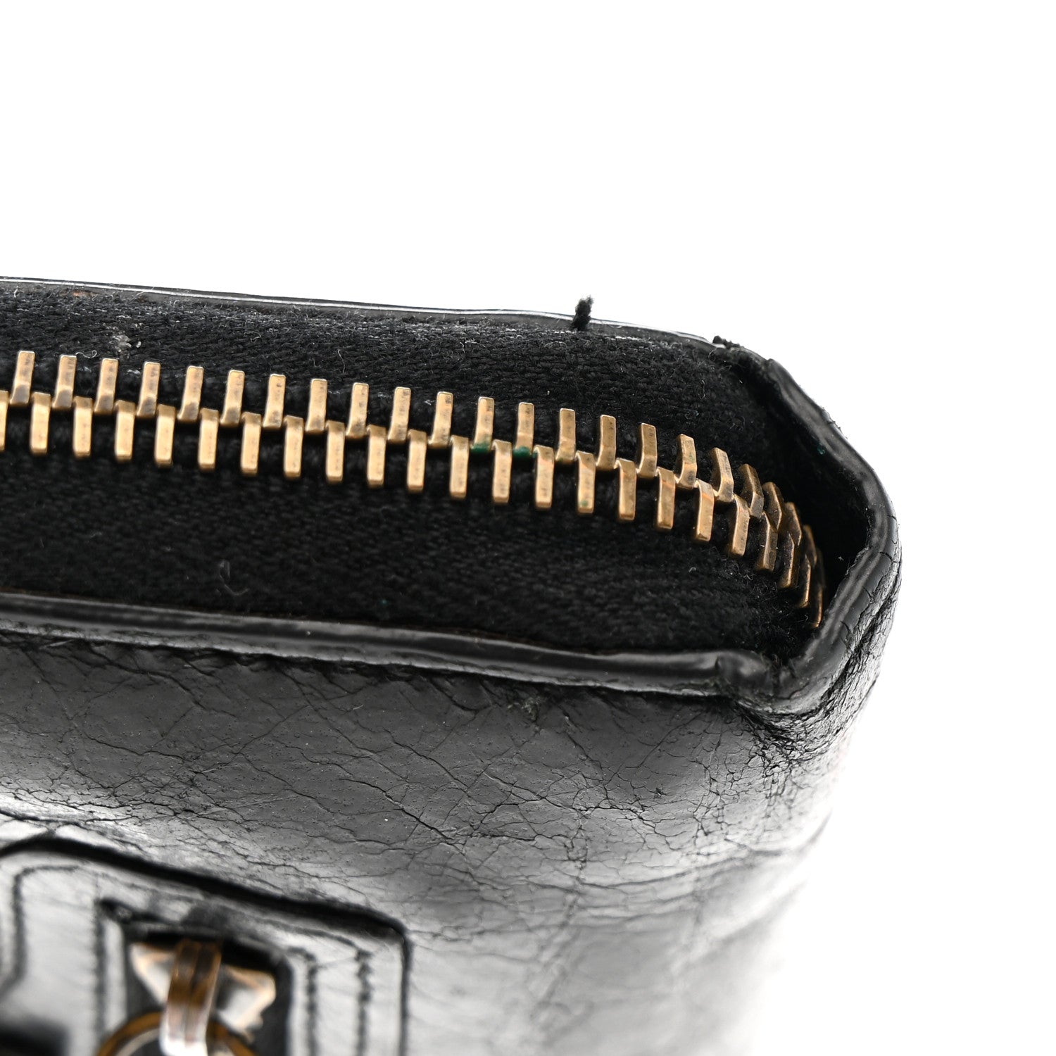Balenciaga Agneau Classic Gold Hardware Compact Wallet Black 11 of 12