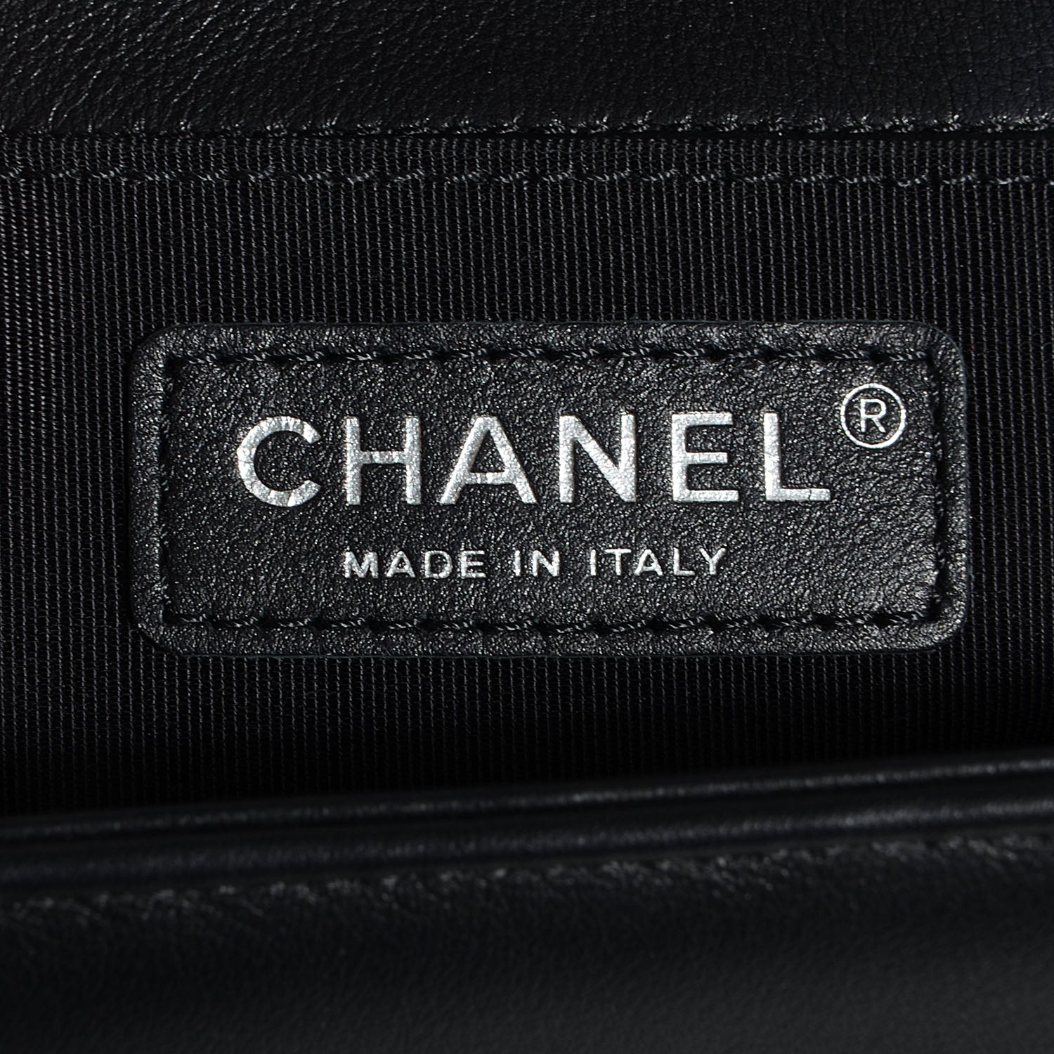 Chanel Metallic Calfskin Quilted Medium Boy Flap Black 7 of 9