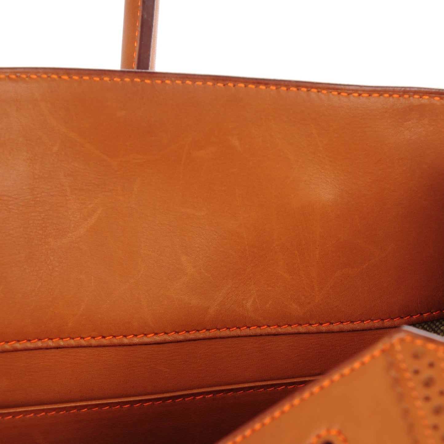 Barenia Toile Ghillies Birkin 35 Fauve