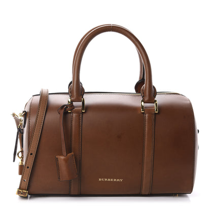 Burberry Soft Calfskin Alchester Bowling Bag Tan 1 of 11