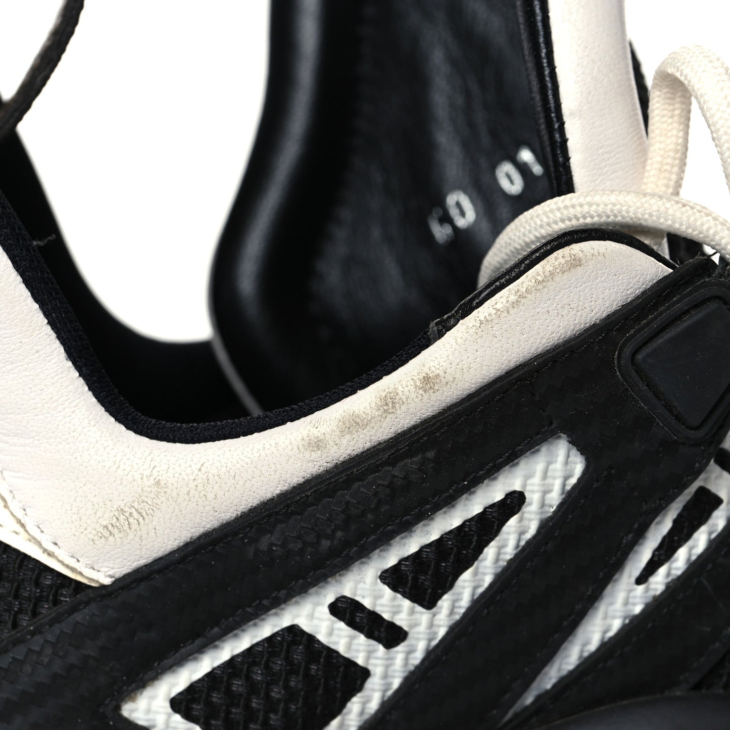 Calfskin Technical Nylon LV Archlight Sneakers 39 Black White