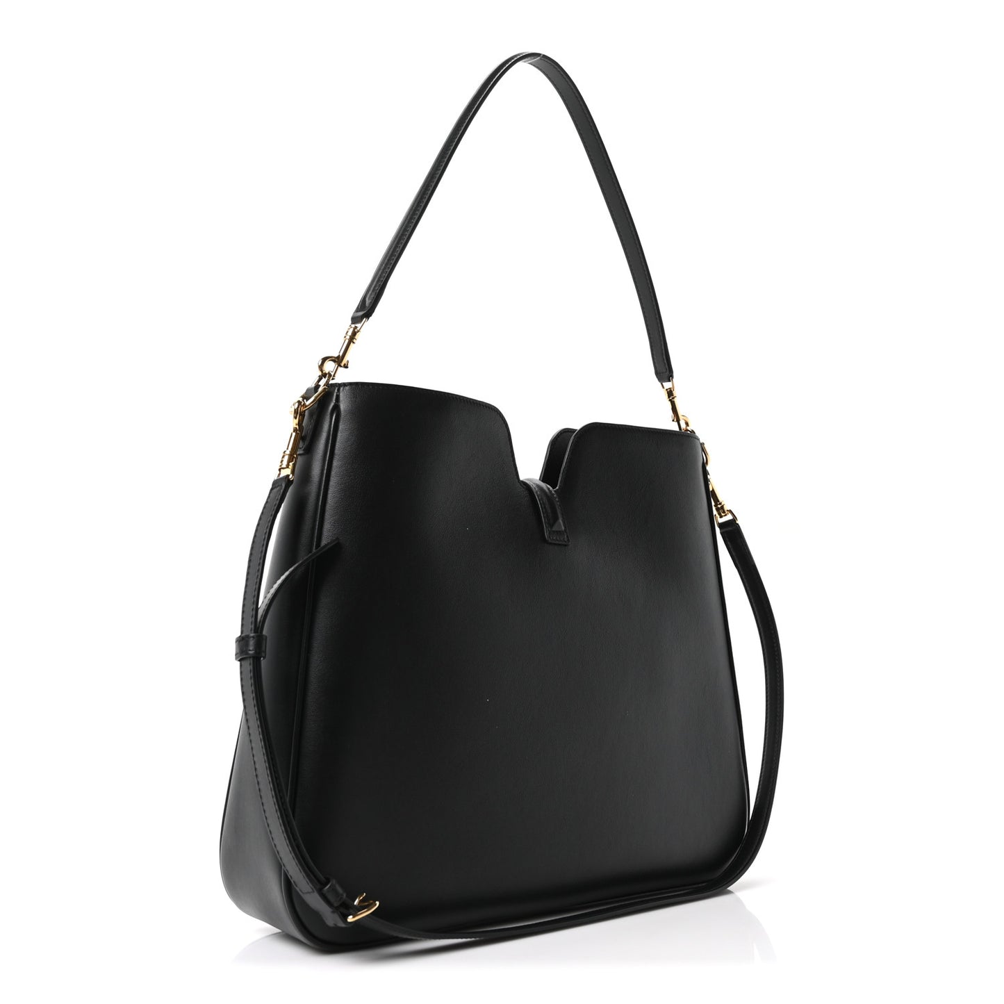Smooth Calfskin Medium Camille 16 Soft Bag Black