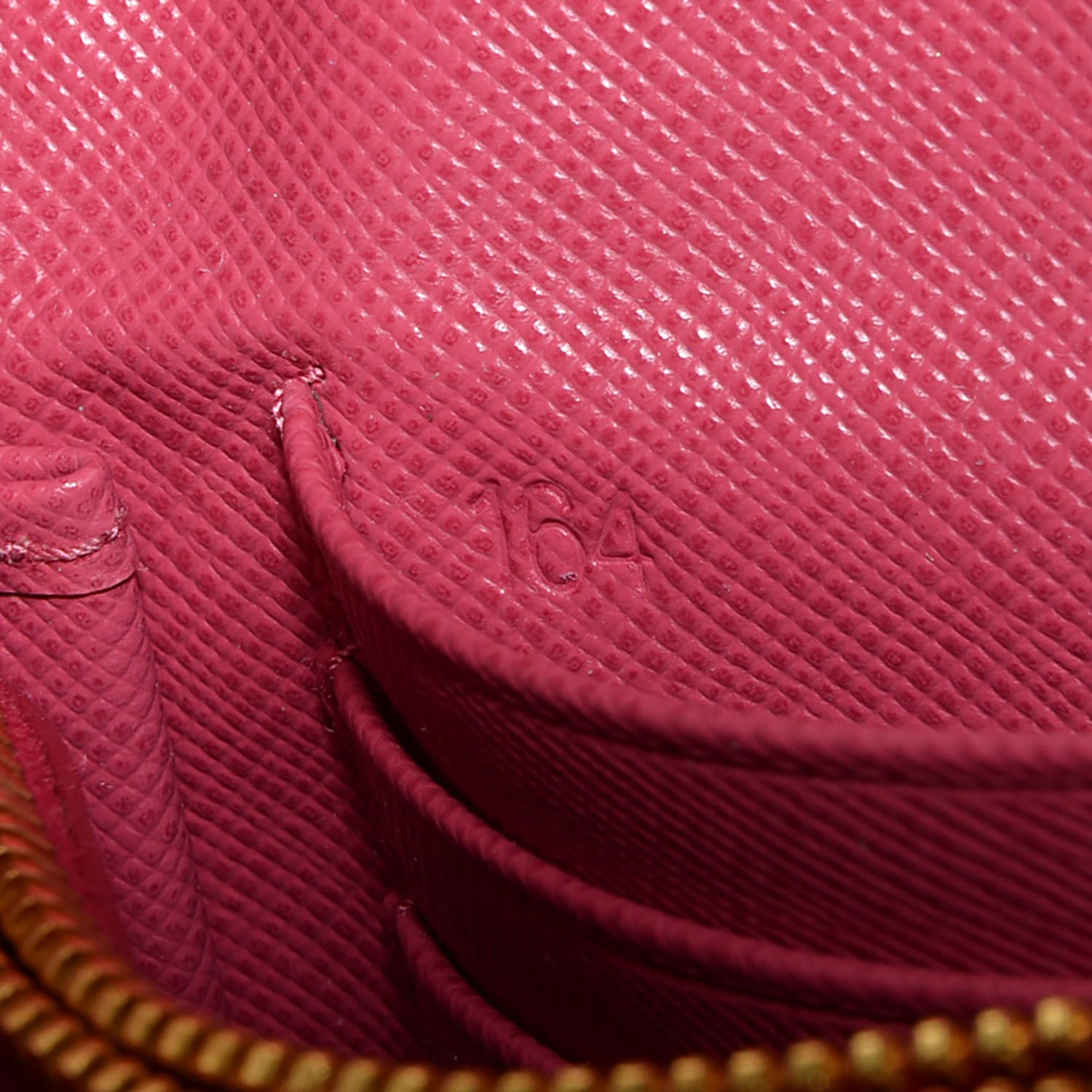 Prada Saffiano Metal Wristlet Wallet Peonia 9 of 9
