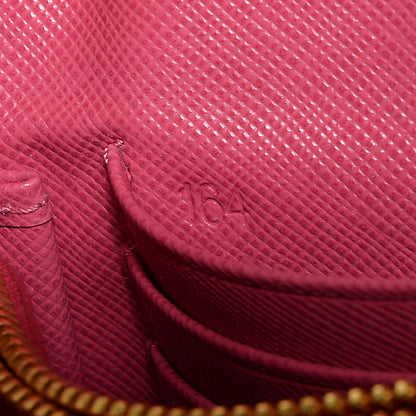 Prada Saffiano Metal Wristlet Wallet Peonia 9 of 9