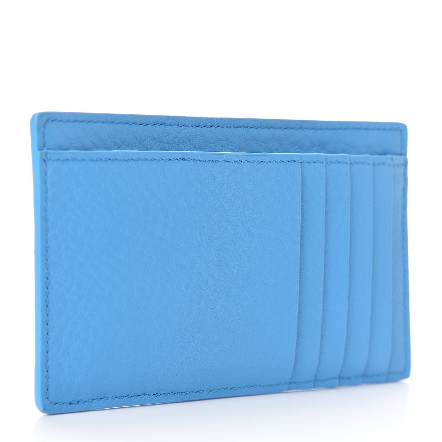 Calfskin Long Everyday Multi Card Holder Bright Bleu