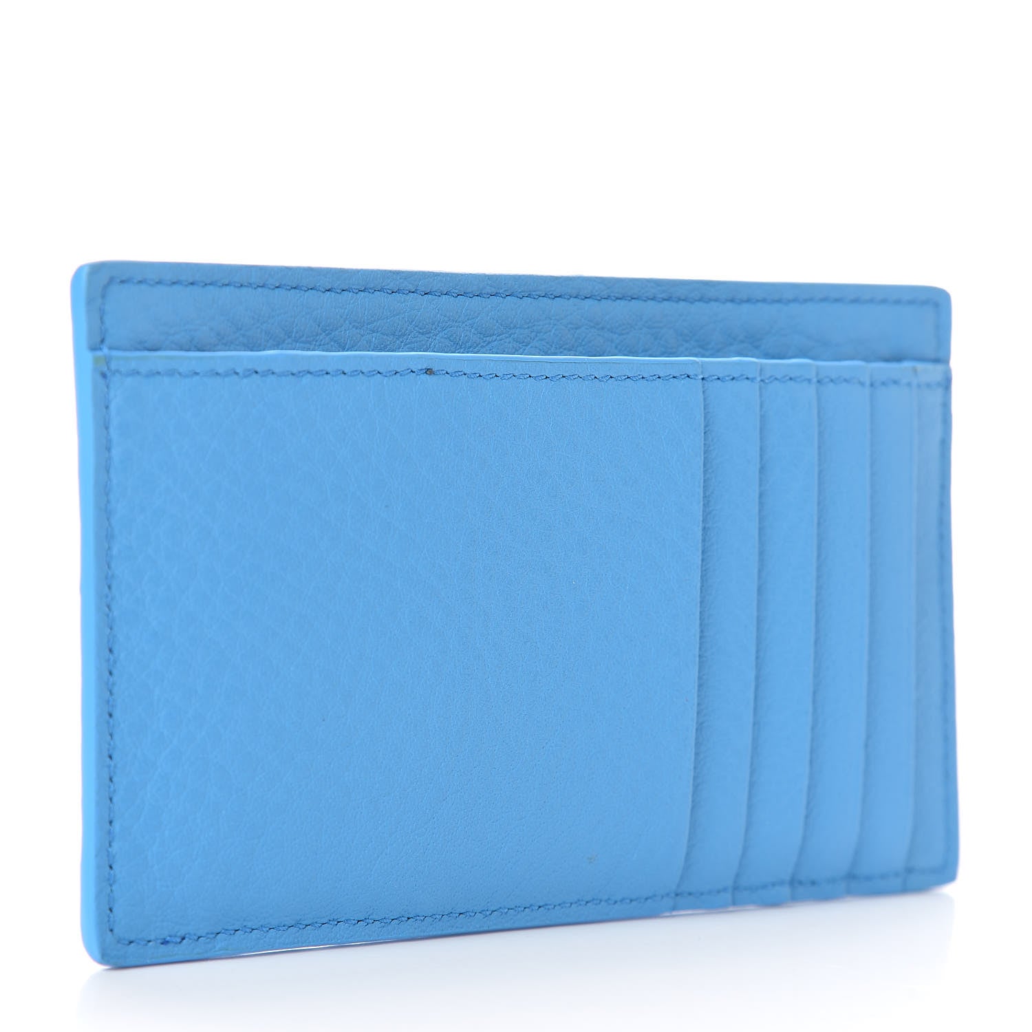 Balenciaga Calfskin Long Everyday Multi Card Holder Bright Bleu 3 of 6