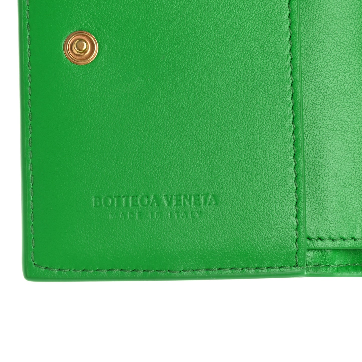 Nappa Maxi Intrecciato Bifold Zip Wallet Parakeet