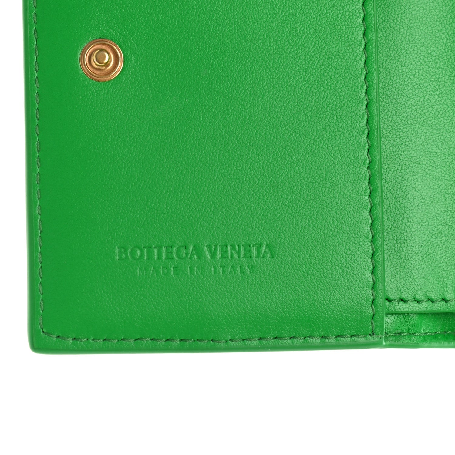 Bottega Veneta Nappa Maxi Intrecciato Bifold Zip Wallet Parakeet 7 of 8