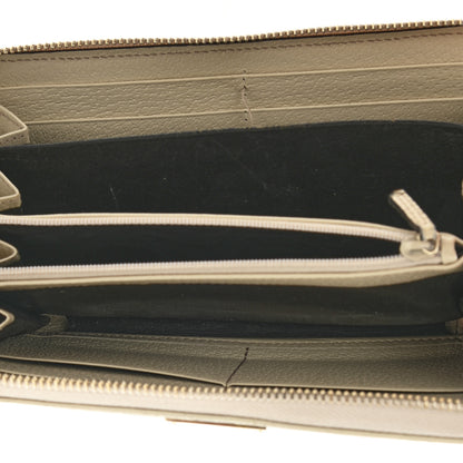 Gucci Monogram Metal Bar Zip Around Wallet Beige Ebony Off White 6 of 12