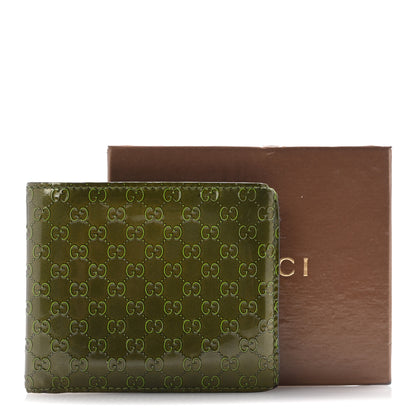 Gucci Patent Microguccissima Bi-Fold Wallet Green 15 of 15