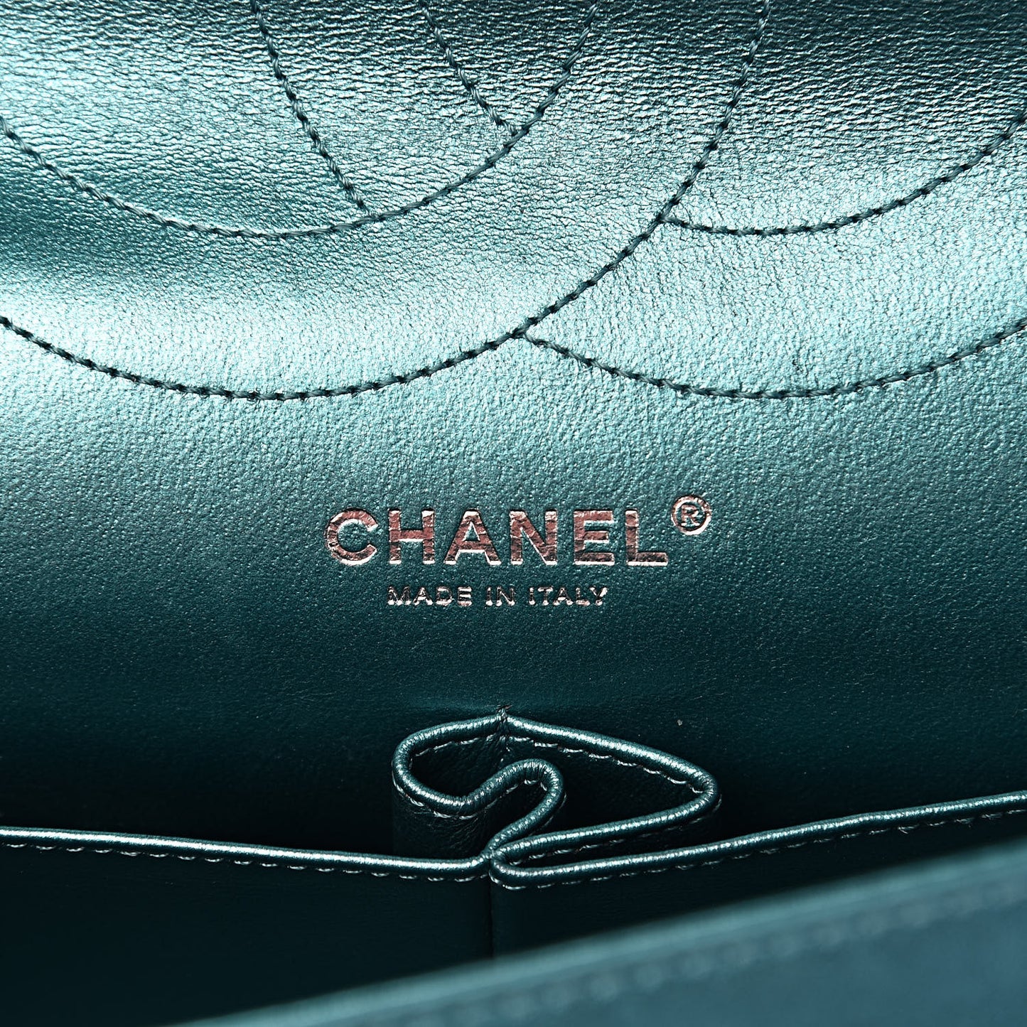 Metallic Calfskin Quilted 2.55 Reissue 227 Flap Turquoise