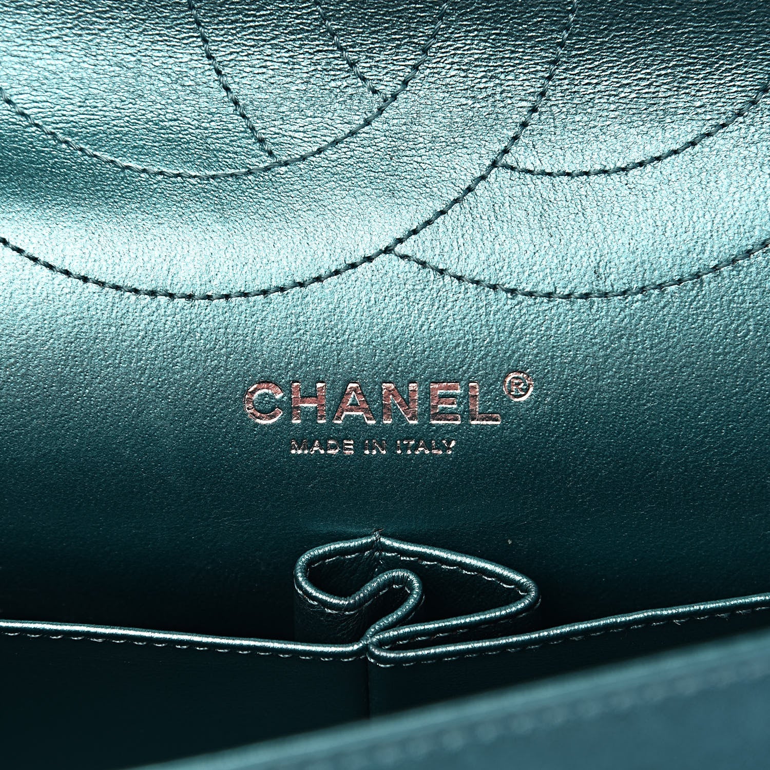 Chanel Metallic Calfskin Quilted 2.55 Reissue 227 Flap Turquoise 6 of 17