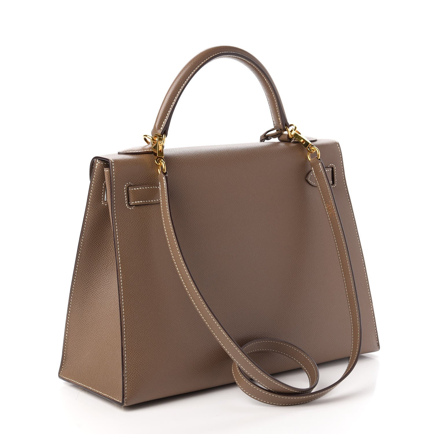 Hermes Epsom Kelly Sellier 32 Etoupe 3 of 10