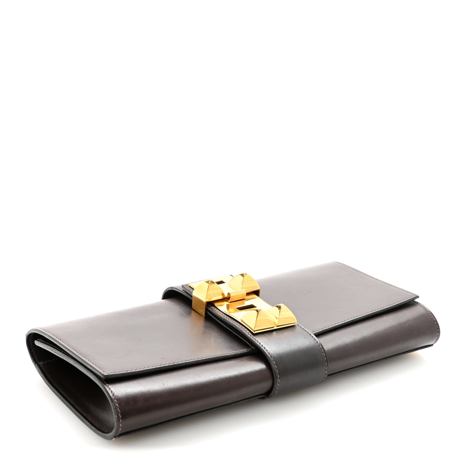 Hermes Box Medor 23 Clutch Chocolate 4 of 6