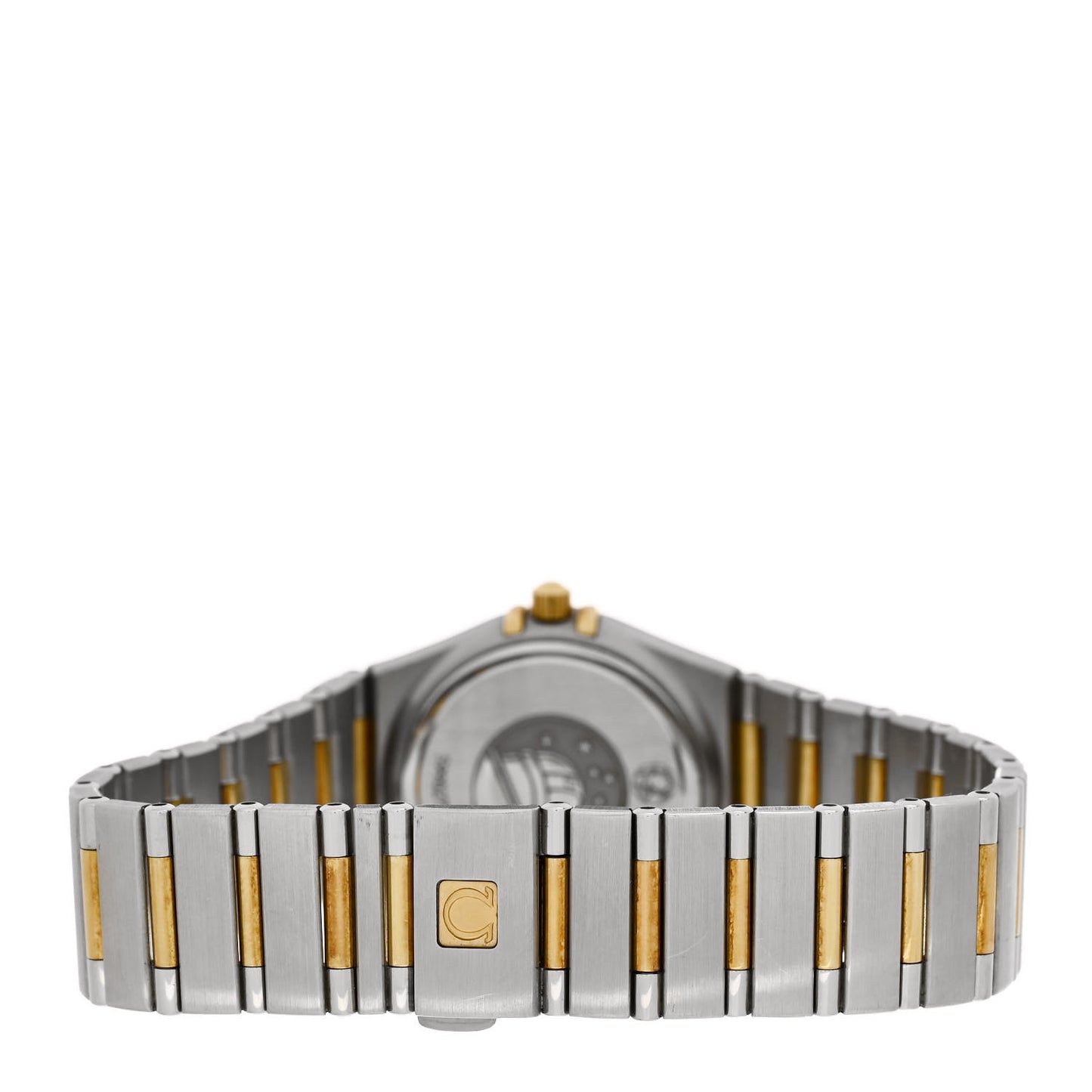Stainless Steel 18K Yellow Gold Diamond Bezel Mother of Pearl Gemstone 25mm Constellation Quartz Watch 1365.79.00
