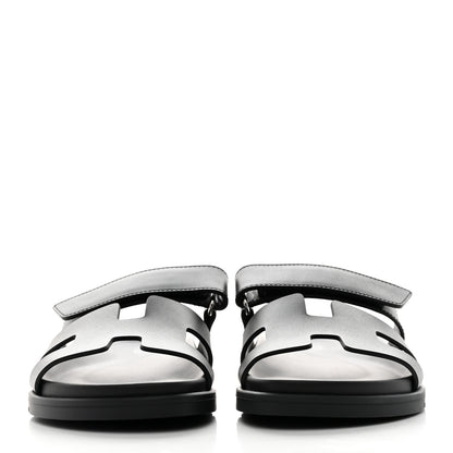 Hermes Calfskin Womens Chypre Sandals 38 Black 2 of 9