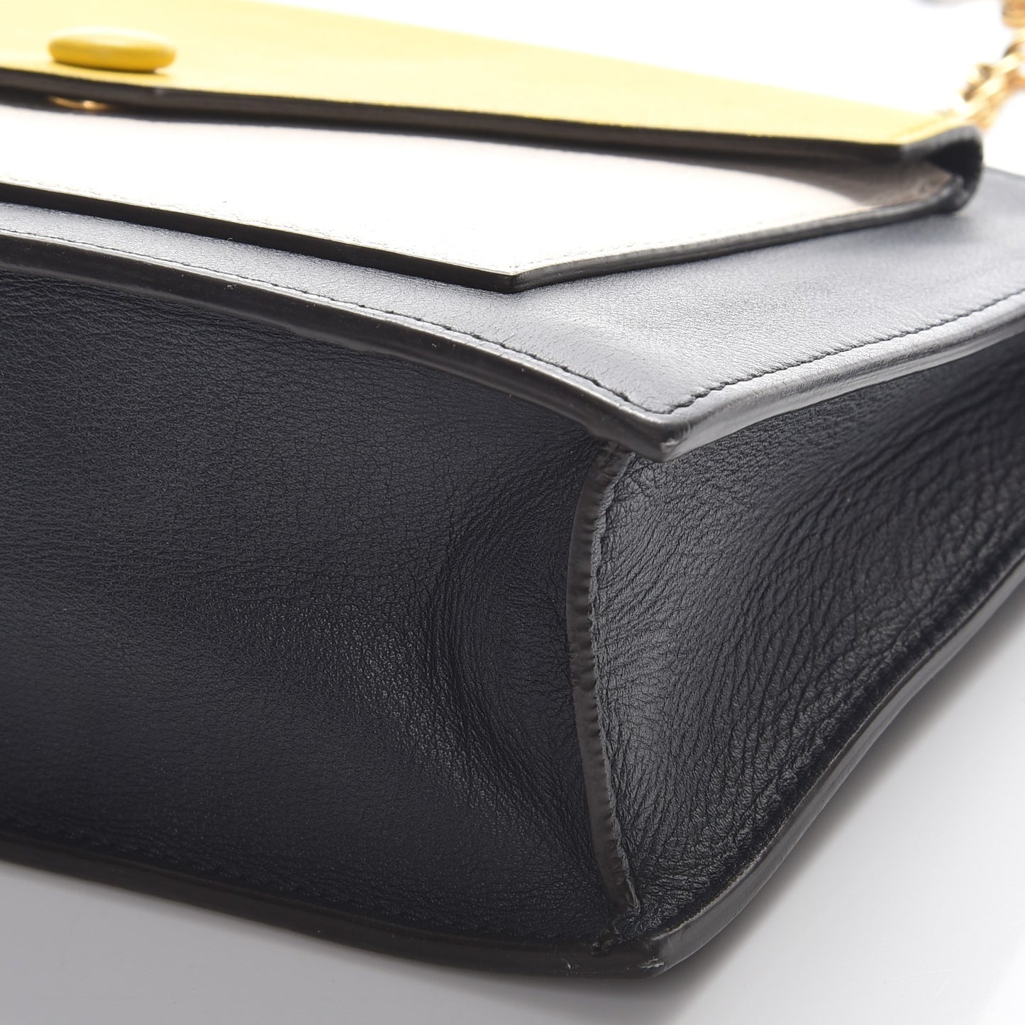 Smooth Calfskin Pocket Handbag Sunflower