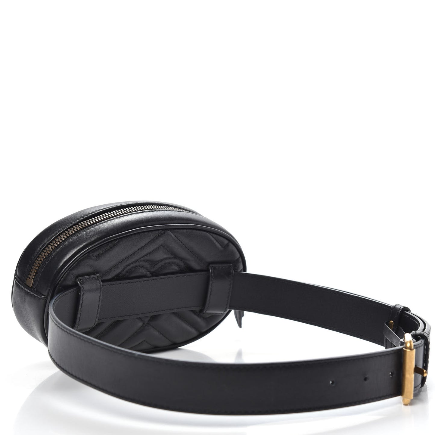 Calfskin Matelasse GG Marmont Belt Bag 85 34 Black