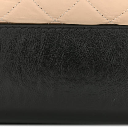Chanel Aged Calfskin Quilted Medium Gabrielle Hobo Beige Black 11 of 11