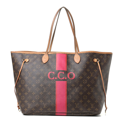 Louis Vuitton Monogram My LV Heritage Neverfull MM Fuchsia Rouge 1 of 10