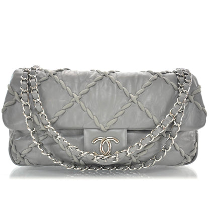 Chanel Leather Ultra Stitch Flap Grey 1 of 11