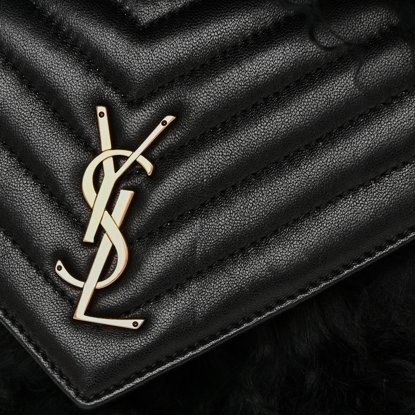 Shearling Lambskin Joe Backpack Black