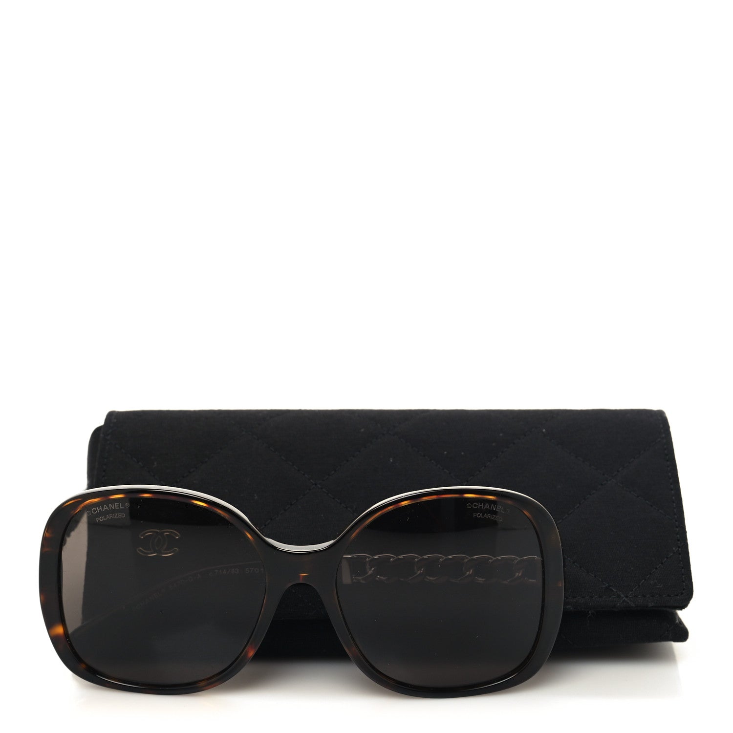 Chanel Acetate Chain Sunglasses 5470-Q-A Dark Havana 8 of 8