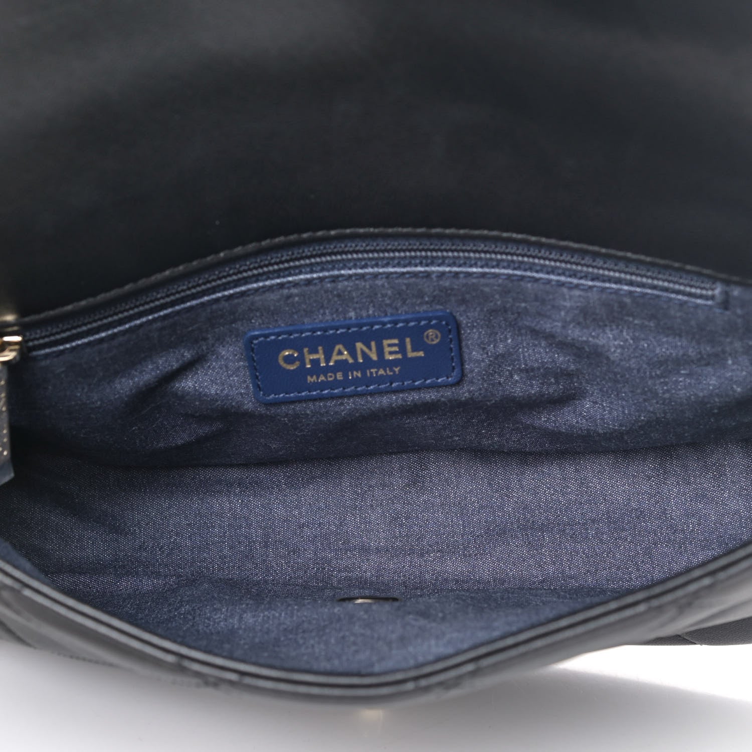 Chanel Lambskin Quilted Resin Bi-Color Chain Flap Bag Black 4 of 5