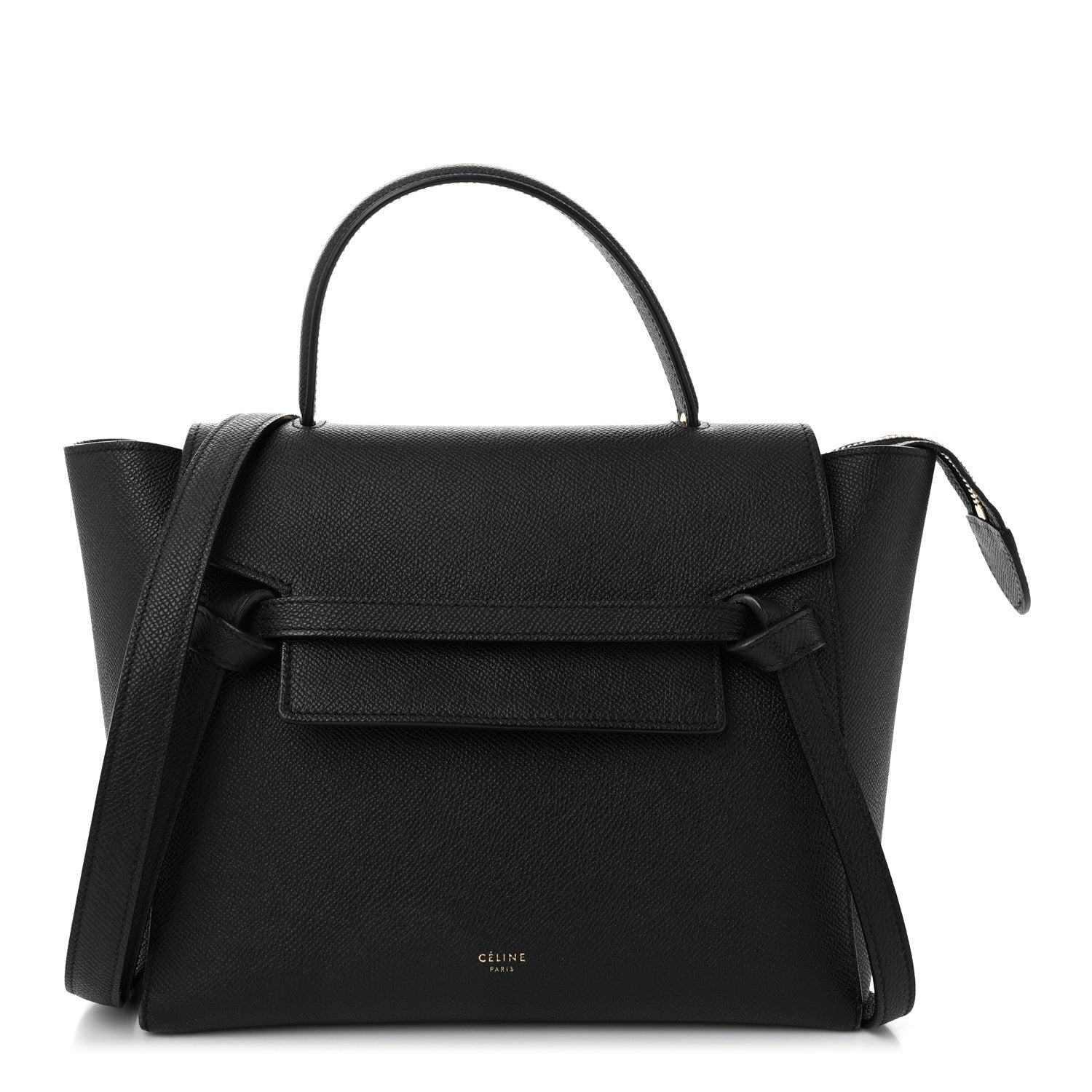 Celine Grained Calfskin Micro Belt Bag Black 1 of 11