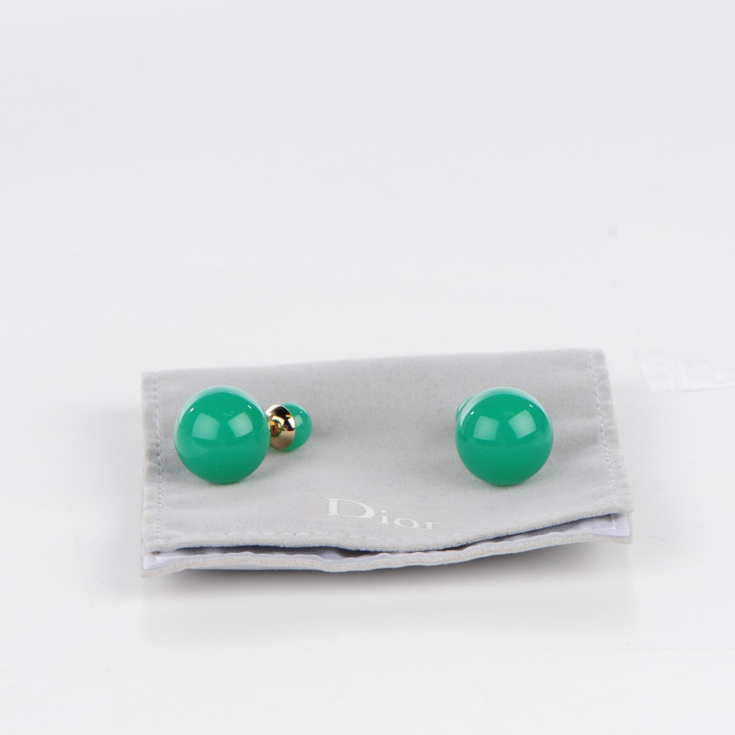 Mise En Dior Tribal Earrings Jade Green