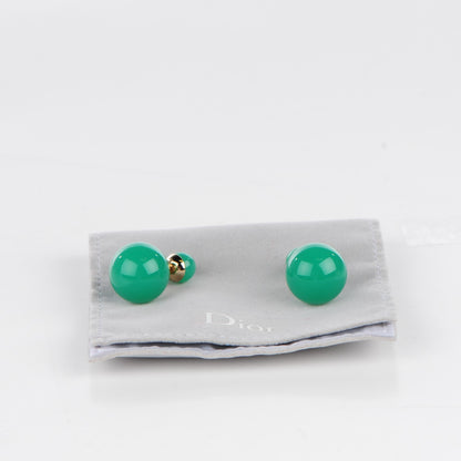 Christian Dior Mise En Dior Tribal Earrings Jade Green 4 of 4