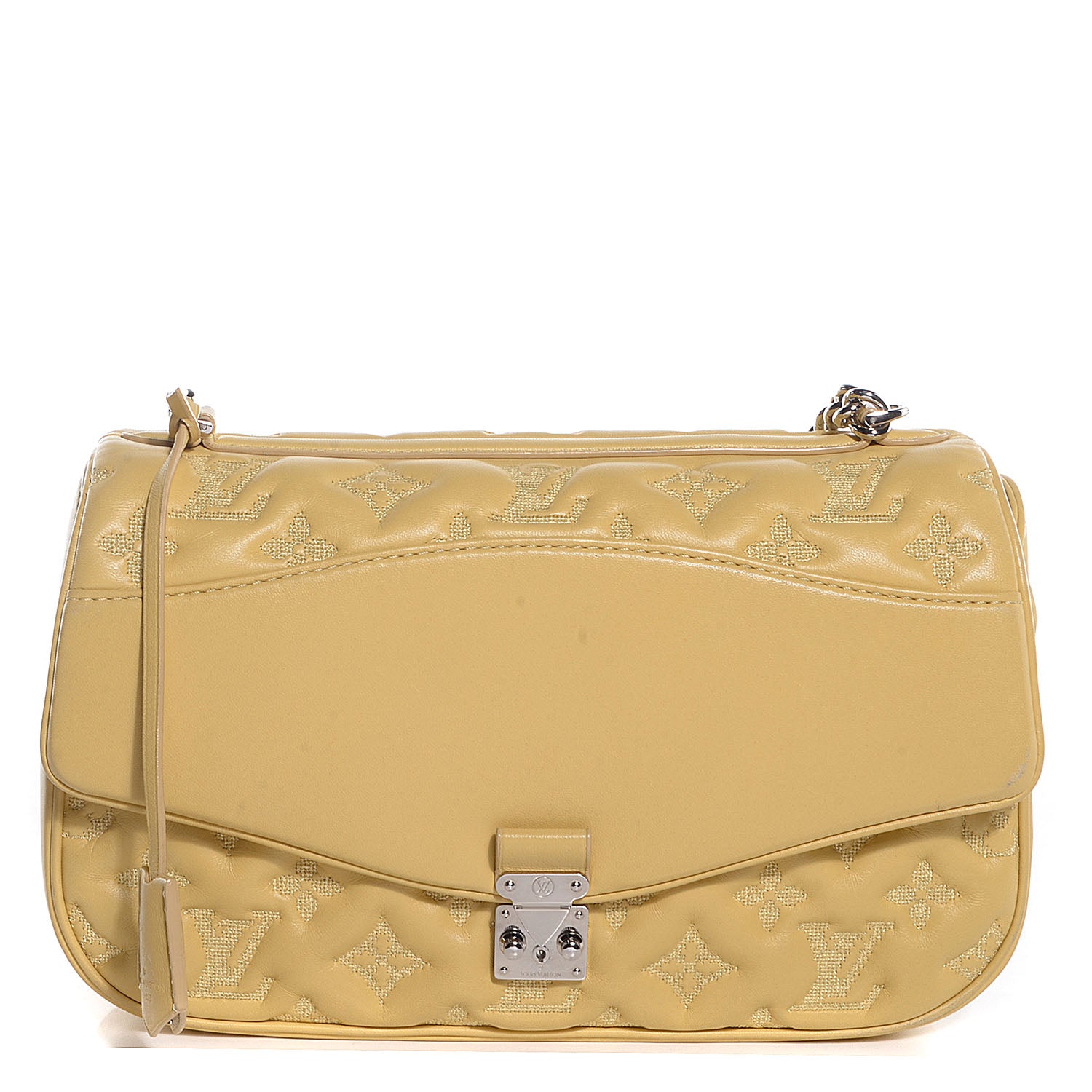 Louis Vuitton Lambskin Mama Broderie Pochette Jaune Pale 1 of 13