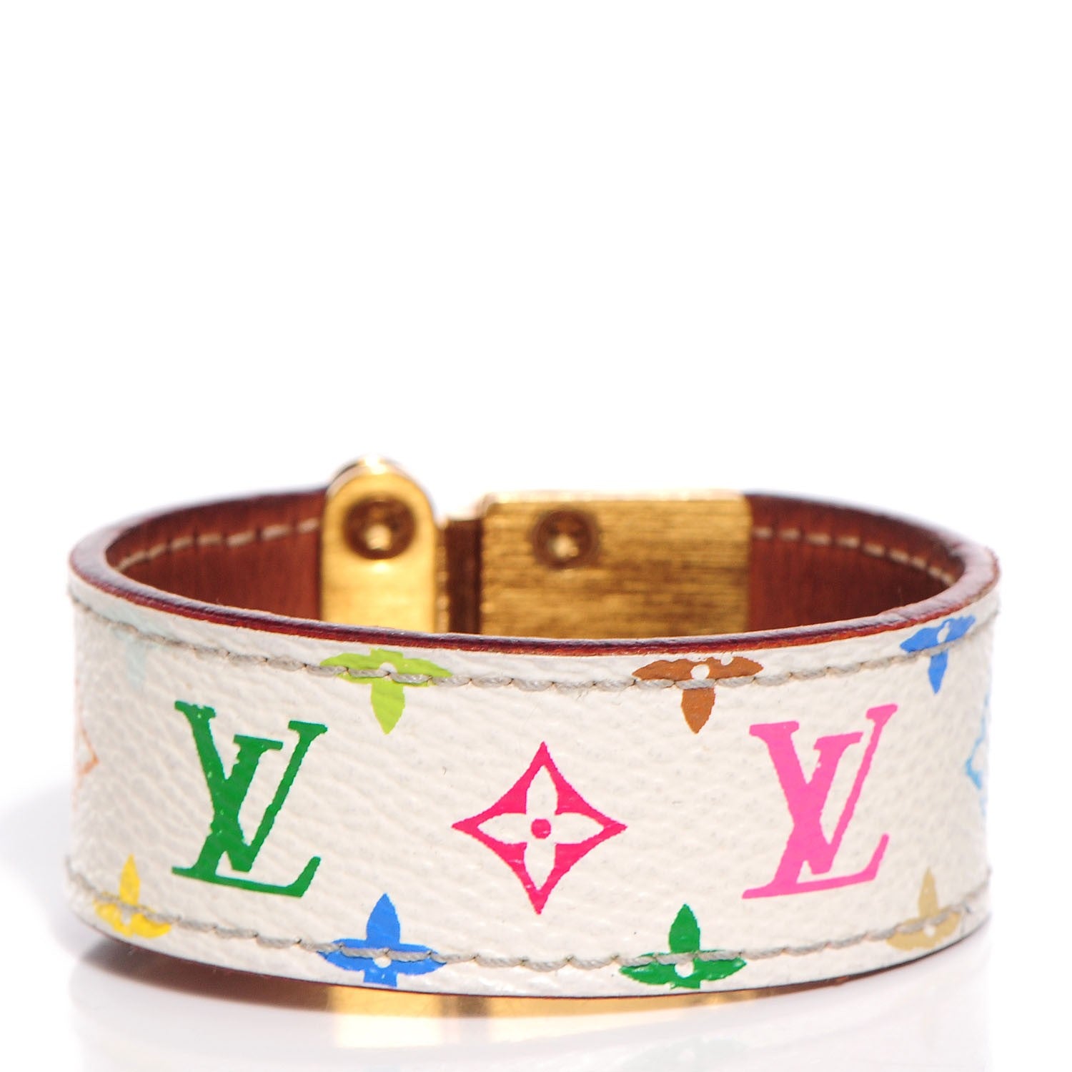 Louis Vuitton Monogram Multicolor Koala Bracelet S White 3 of 6