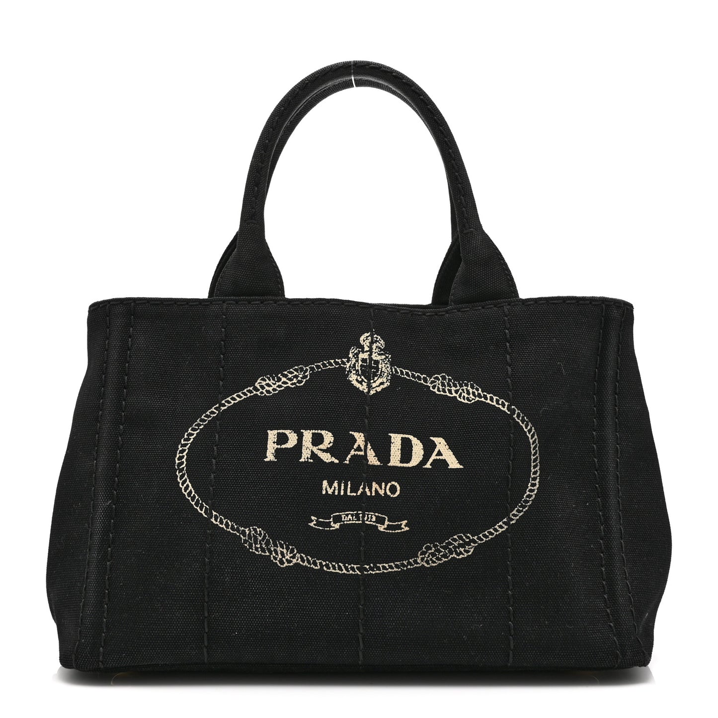 Canapa Small Logo Tote Black Talco
