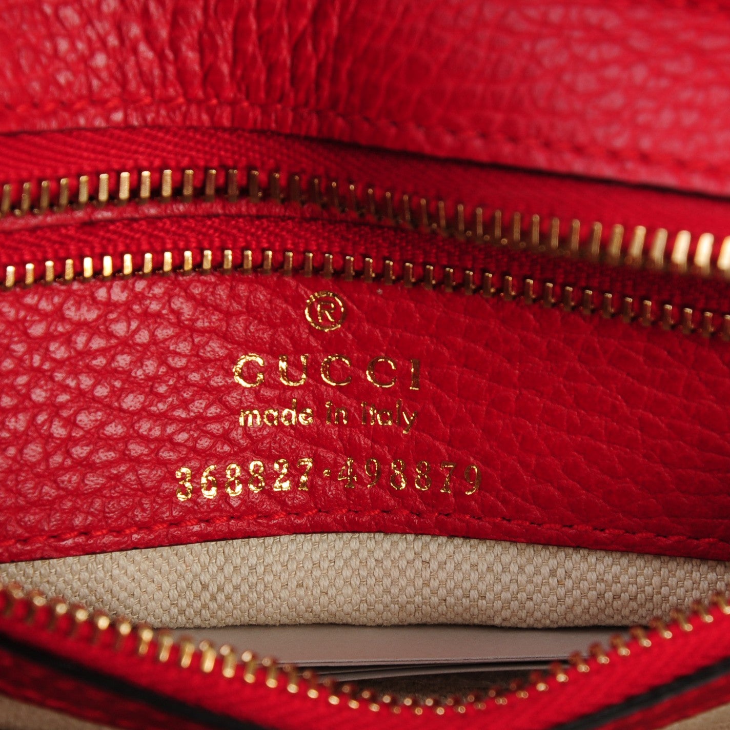 Gucci Dollar Calfskin MIni Swing Top Handle Bag Tabasco 6 of 6